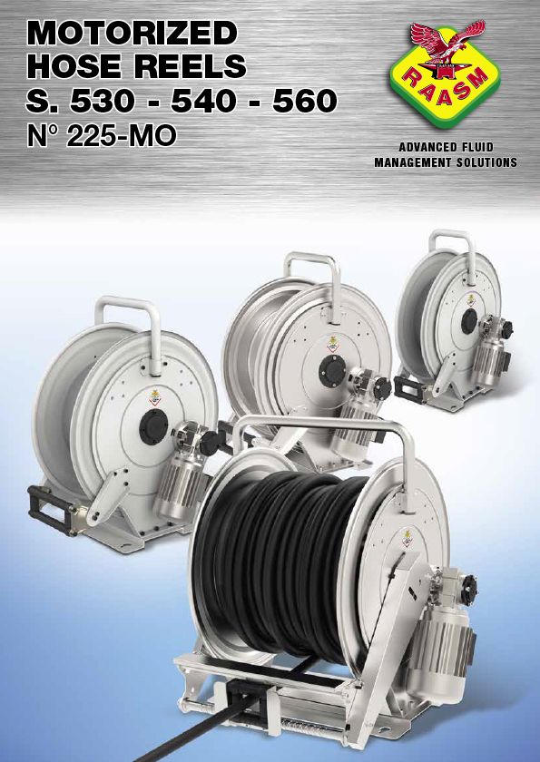 Motorized hose reels s. 530-540-560 catalogue